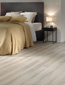 Douro Grey LVT Floor installed in bedroom