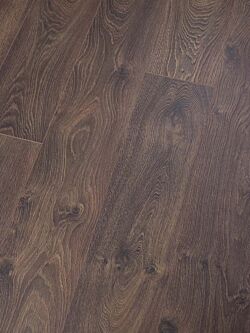 12mm Thickness Laminate Flooring - Dark Brown Oak