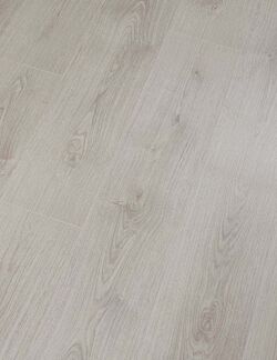 White laminate flooring by Egger