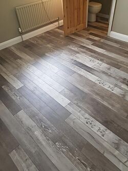 Rustic grey laminate floor waterproof